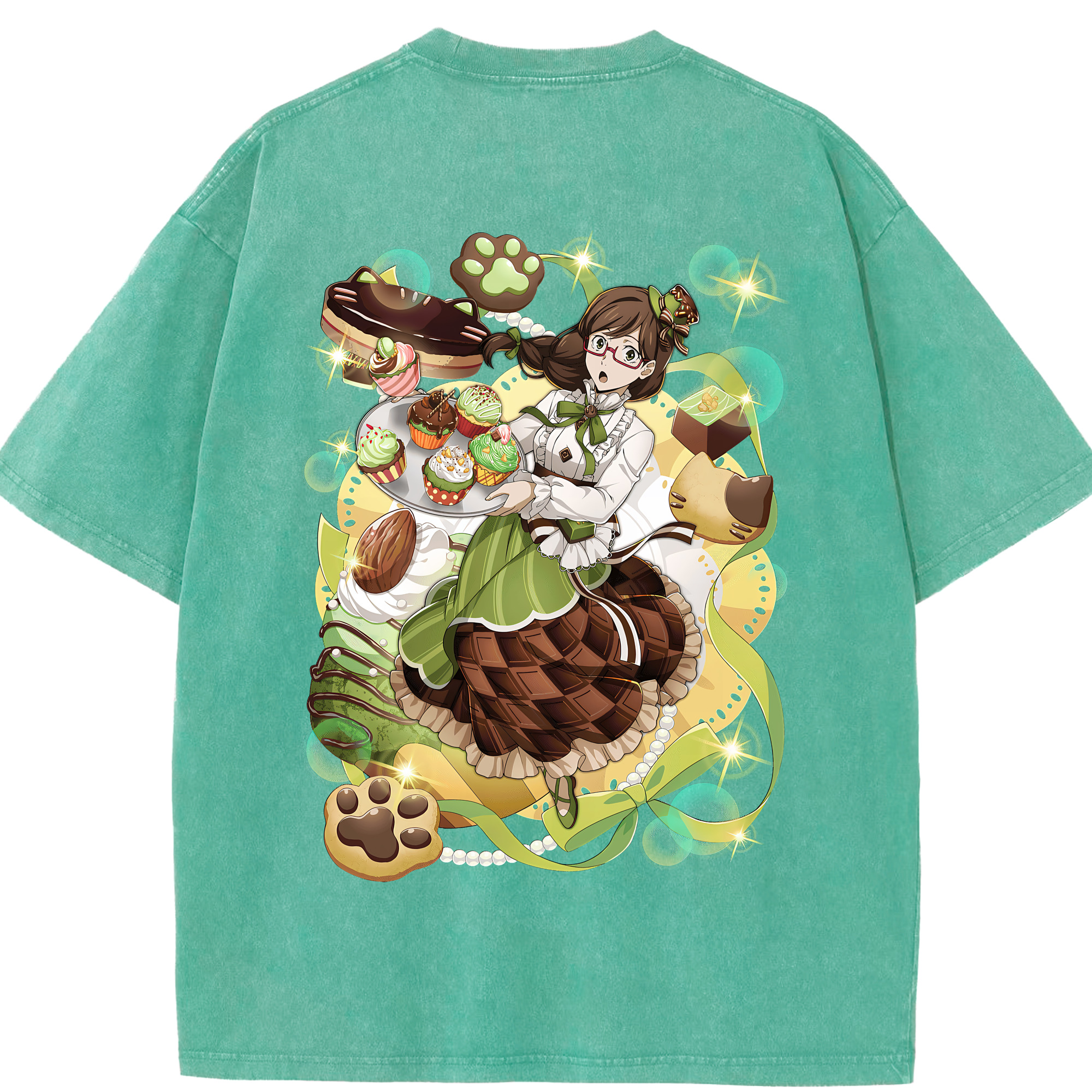 （画像用） 文豪ストレイドッグス Bungo Stray Dogs 綿100% ヴィンテージ風 半袖Tシャツ（背面プリント）